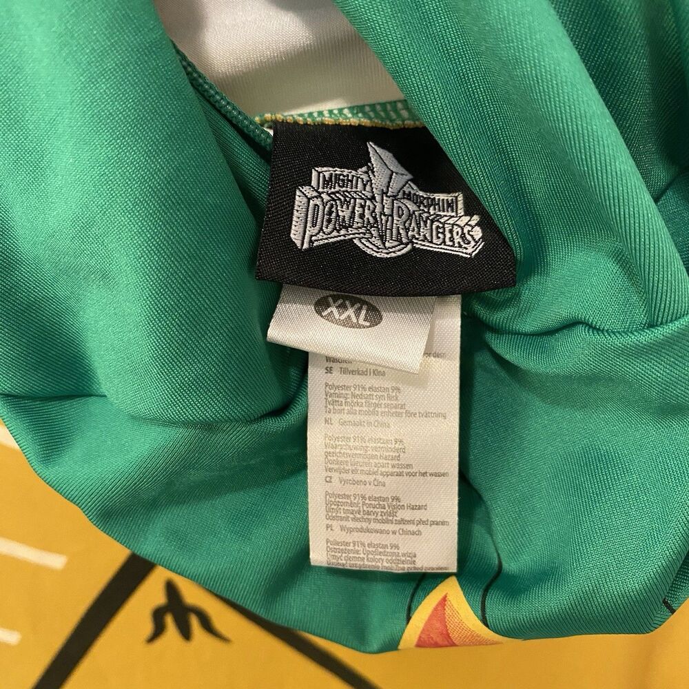 Mighty Morphin Power Rangers Morphsuits Green Ranger Adult Size XXL - Picture 3 of 14